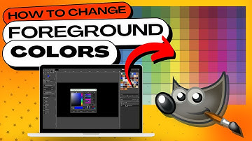 How to Change the FOREGROUND COLOR in GIMP