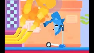 Happy Racing Sad Shark #1 - Easy City: Levels 1-8 walkthrough - all three stars screenshot 5
