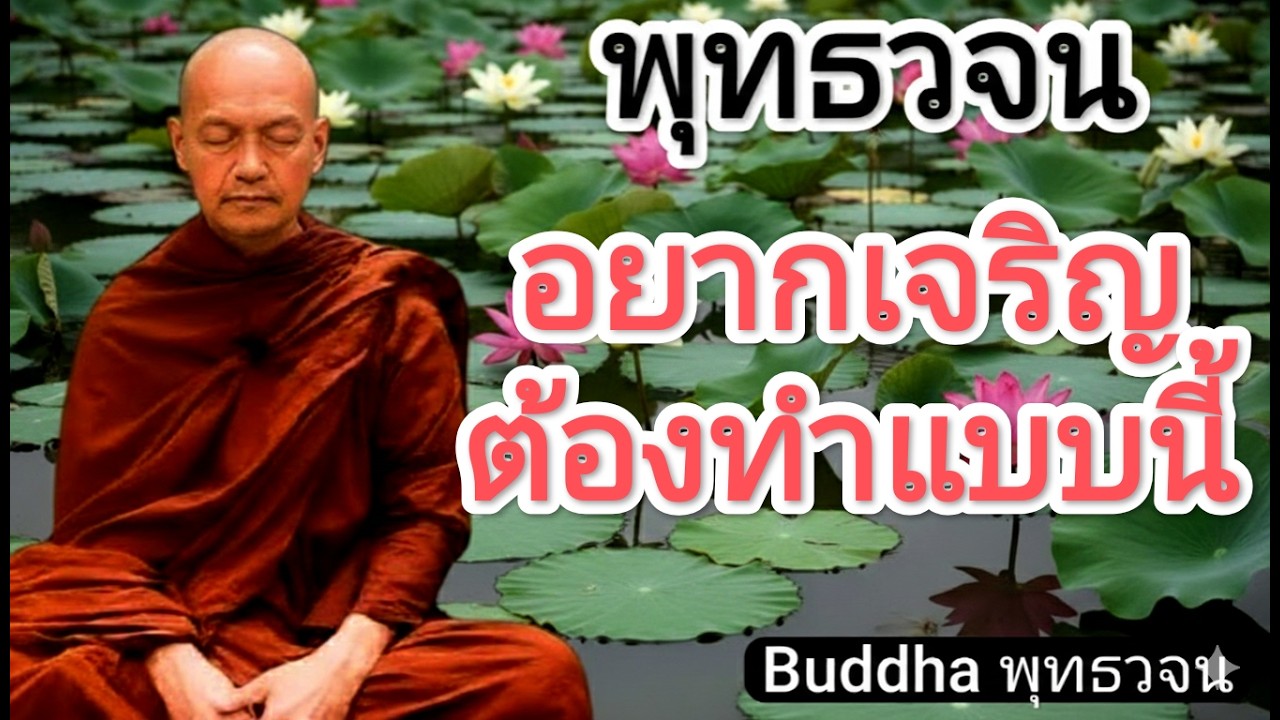 อยากเจริญต้องทำแบบนี้