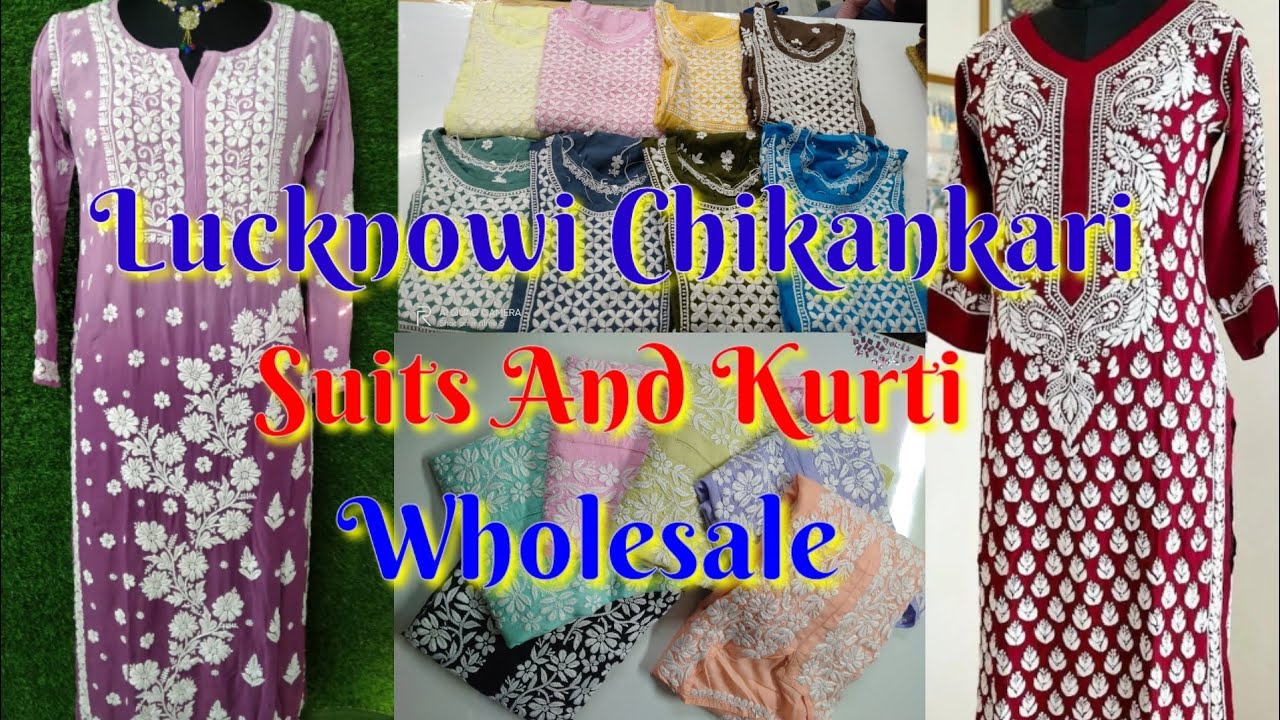 Lucknow Chikan, Readymade Chikan Kurtis, Kurti Sets, Chikan Suits, –  Noorkari