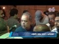 اشرف زكي في عزاء الفنان