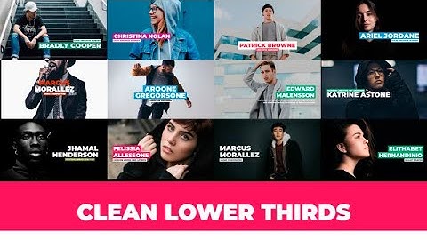 Lower Thirds V1 Premiere Rush Templates