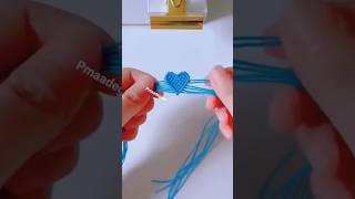 heart 💙 macrame bracelet design trending handmade ✨✨