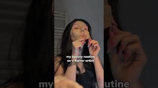 nothing unusual #shorts #sfx #sfxartist #horrorlover #horrorartist #funnyshorts #skincare