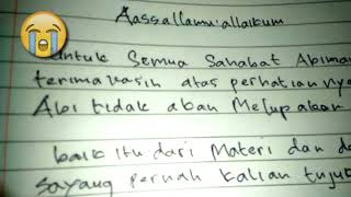 SURAT PERMOHONAN MAAF#abimanyupetaofficial