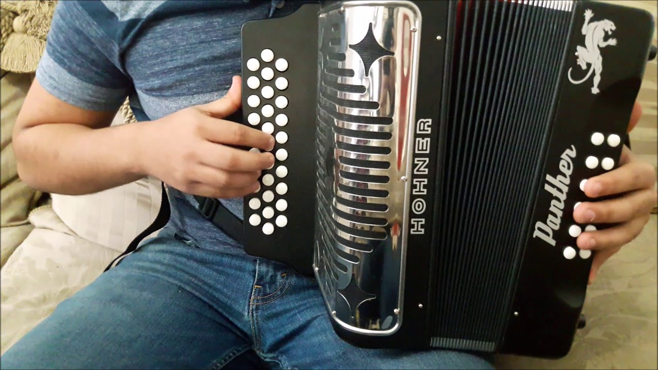 demostración de acordeón hohner panther en tono de fa YouTube