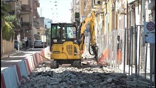 Bari, il cantiere Brt arriva su corso Benedetto Croce fra disagi e malumori: spuntano i sampietrini