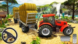 Hill Cargo Tractor Trolley Simulator Farming Game - Best Android GamePlay FHD screenshot 5