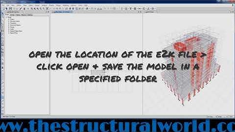 How to Import an ETABS e2k File?