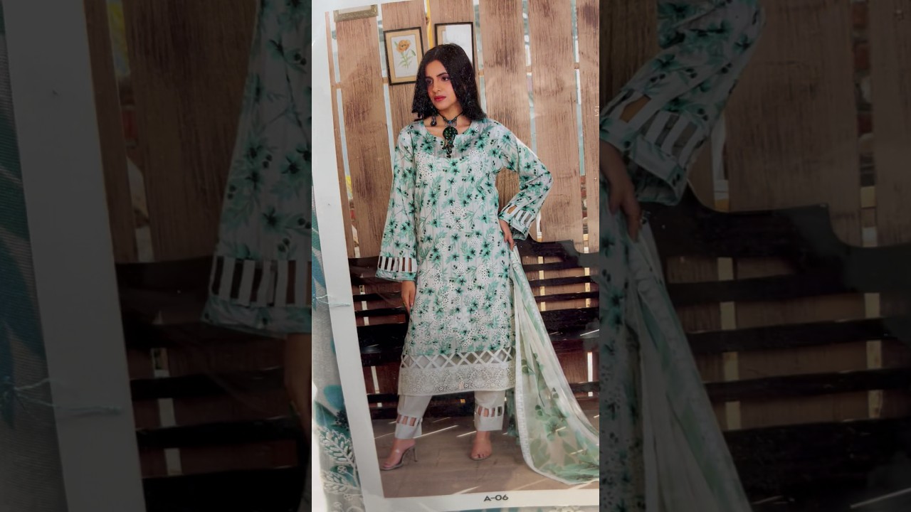 Высококачественная ткань чиканкари из хлопка с цифровой печатью | Шифоновый дупатта | Новинки | К...