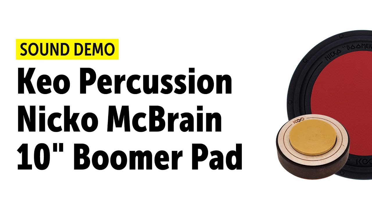 KEO Percussion | Nicko McBrain | Boomer & Puck Mini Pad | Sound Demo