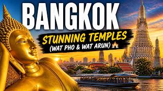 Bangkok 🇹🇭 Stunning Temples (Wat Pho & Wat Arun) 4K🛕