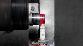 Innovation Lathe Machine for Pipe End Radius Forming with Recycled Spark Plug Burnishing Tool #tech