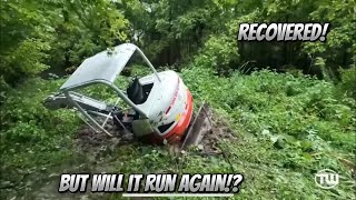 ¡Recuperé una miniexcavadora de un humedal! #fypyoutube #rescatepesado #recuperacióntodoterreno