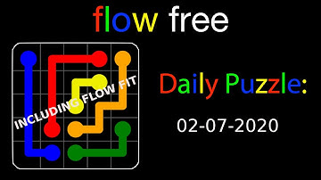 Flow free daily puzzles of July 2, 2020 SOLUTION - Gameplay Walkthrough (iOS & Android)