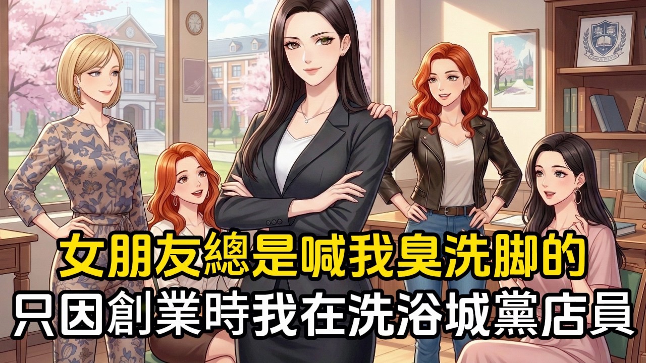 女朋友總是當著朋友的面喊我臭洗脚的，只因我創業的時候經濟困難，在洗浴城黨店員#動漫 #漫畫 #二次元 #戀愛