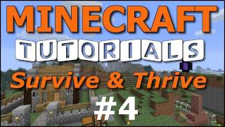 Minecraft Tutorials - E04 Hunger, Food, Cooking (Survive and Thrive II)