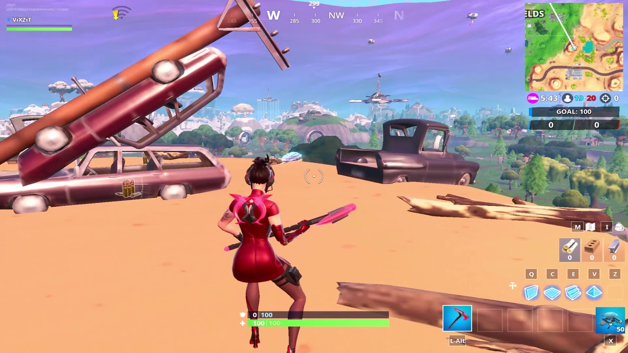 Fortnite - Fortbyte #40 Accesible with the Demi outfit on a sindial in the desert