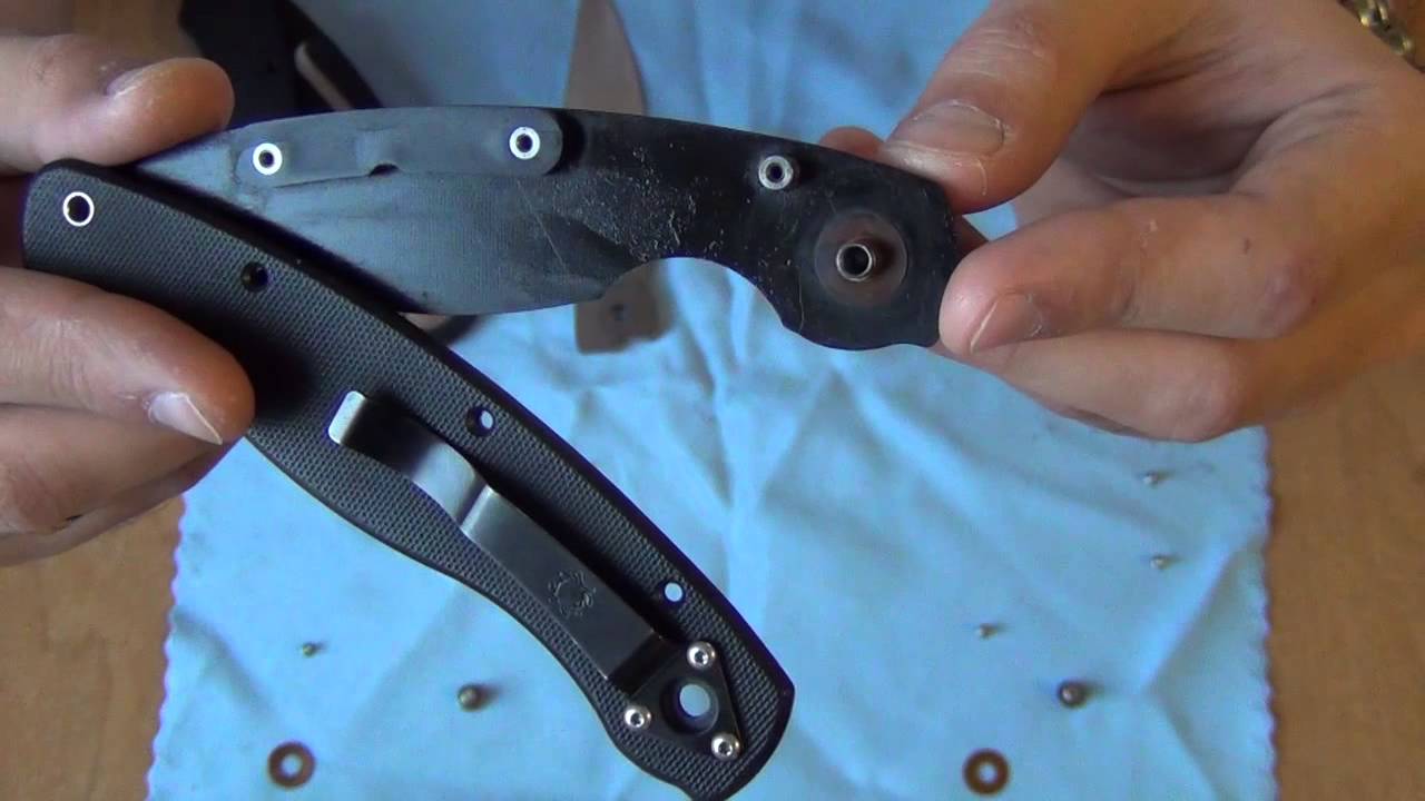 Spyderco Military ATS-34. Внутренности.