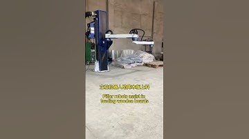 Pillar robots assist in loading wooden boards#industrialautomation #Load material