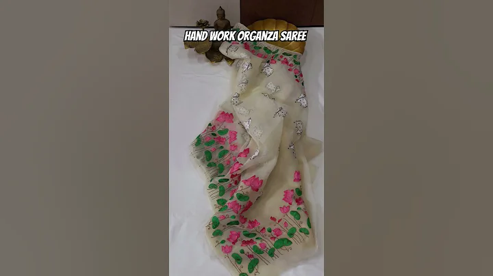 Hand Work Organza Saree #shortsfeed #short