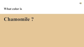 Chamomile color #e4c697 hex color - Yellow color - Cool color e4c697