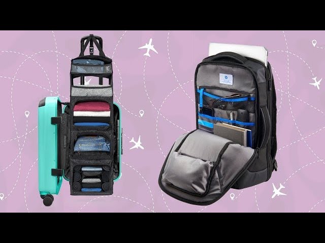 Wow! Watch This Carry-On Suitcase Unpack Itself Thanks To Built-in Closet Feature | Rachael Ray Show
