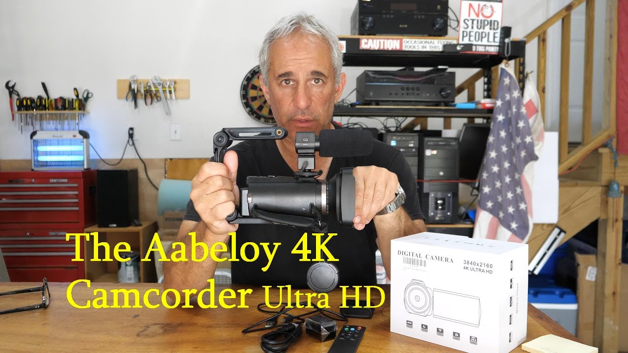 Aabeloy Video Camera 4K Camcorder Ultra HD 48MP Vlogging Camera