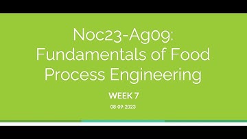 Fundamentals of Food Process Engineering 2023 Week 7 Problem Solving Session
