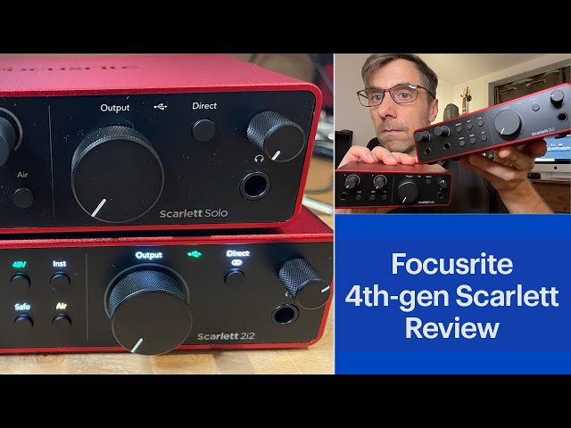 Focusrite Scarlett Solo 4th Gen USB Audio Interface