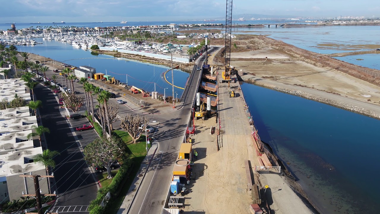 Edinger Ave Bridge Replacement Project: Construction: 11/3/17 Aerial