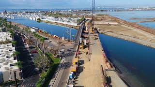 Edinger Ave Bridge Replacement Project: Construction: 11/3/17 Aerial