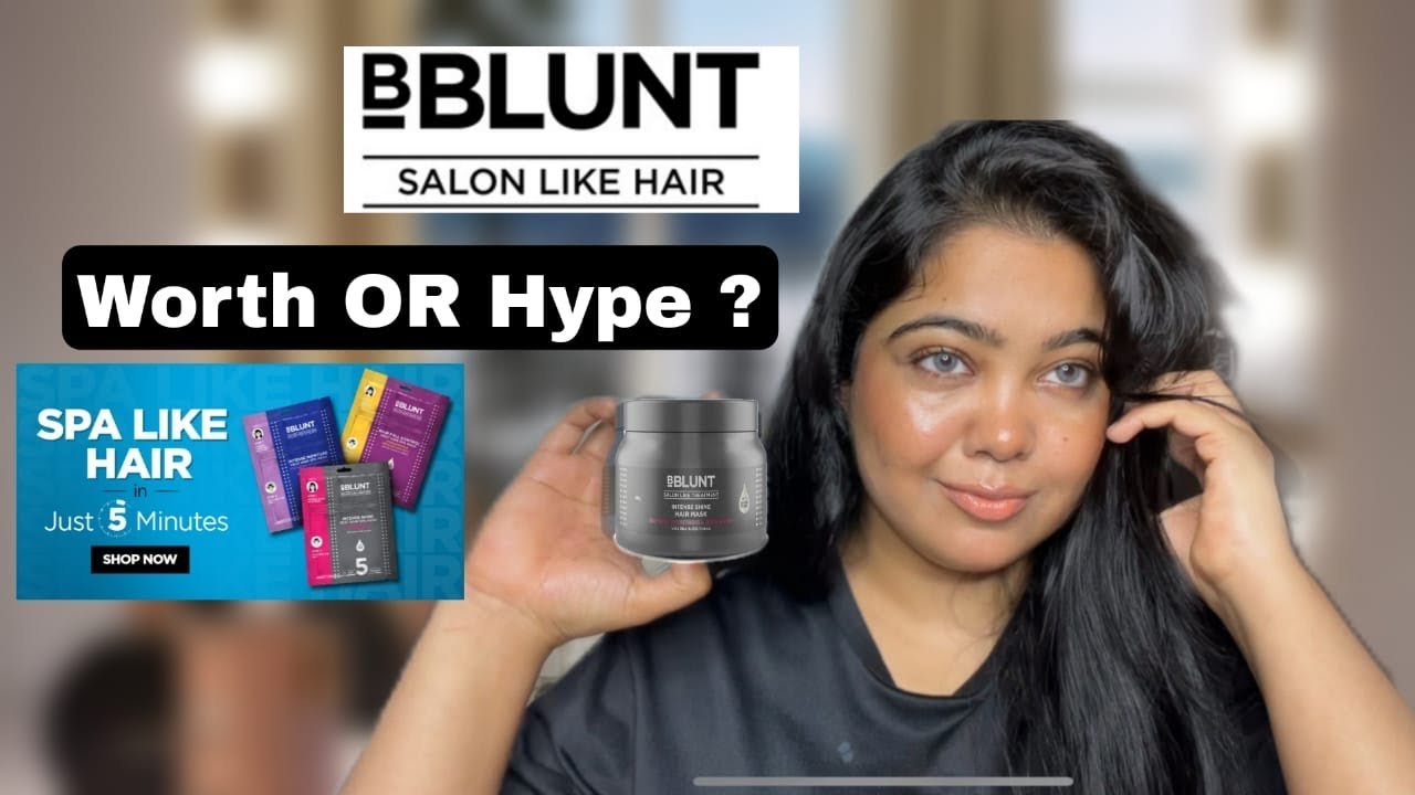 Viral *BBLUNT* Intense Shine Hair Mask Review | Nilofer Shaikh 