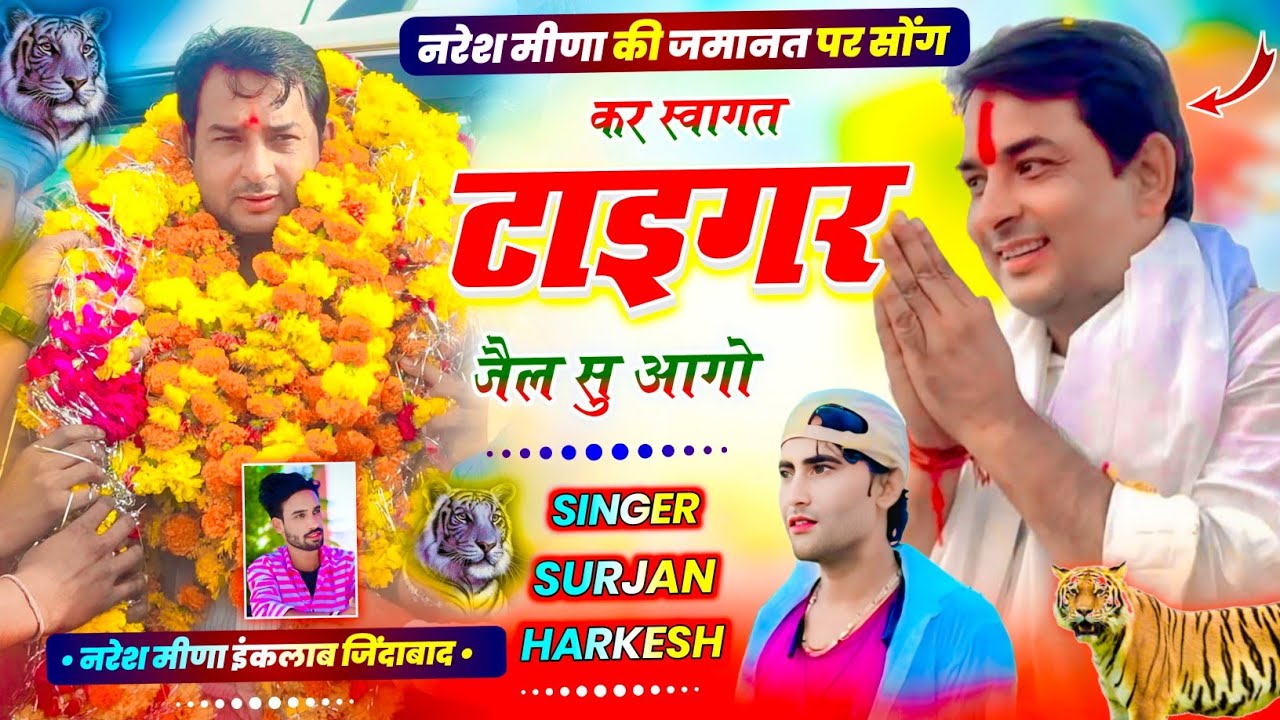 Naresh Meena Geet 2025 | टाइगर जैल सु आगो | New Trending Naresh Meena Song 2025 | Surjan Pachwara