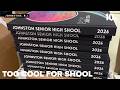 Johnston Senior High School misspelled on yearbook spines
