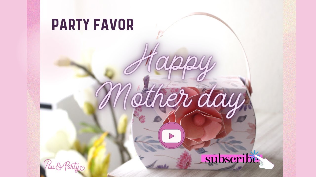 Mini Bag paper craft for Mother’s Day Gift. PARTY FAVOR special day