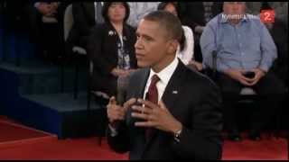 Obama Finally Hits Romney on the 47% Comments in Town Hall Debate