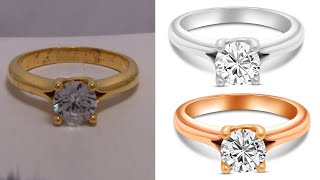 Gold Ring High-End Retouching uses jewelry kits || Jewelry retouching expert project 38