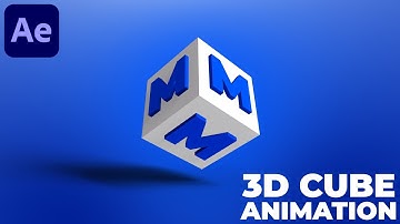 3D roterende kubusanimatie in After Effects - After Effects-zelfstudie | Geen plug-ins