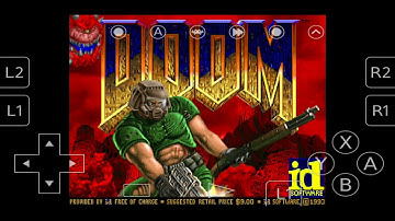 Playing DooM with the prboom source port on retroarch.
