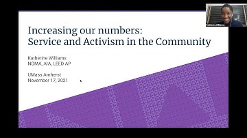 UMass Department of Architecture Lecture Series - Fall 2021 - Katherine Williams