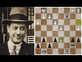 Хосе Рауль Капабланка проводит виртуозную комбинацию в Ферзевом гамбите! Шахматы.