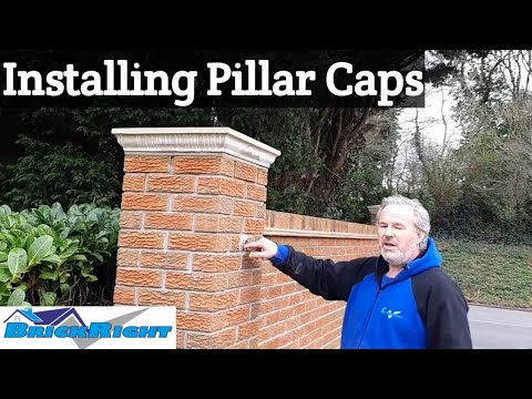 Video: A Cap On A Brick Post (50 Photos): How To Attach Concrete And Metal Headrests To A Brick Fence?