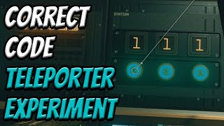 Correct Code Answer - Teleportation Experiment Exhuming The Past Starfield Shattered Space Dlc