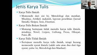 Kuliah Bahasa Indonesia/ PKM, Pertemuan ke 4, 15 Juli 2021