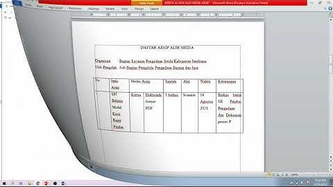 Video Tutorial Digitalisasi Arsip SPJ