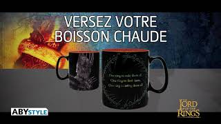 LE SEIGNEUR DES ANNEAUX Mug thermo-réactif Sauron Grand contenant vidéo