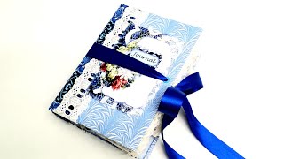 Flip Through Of My New Blue Readers Digest Junk Journal - Sold