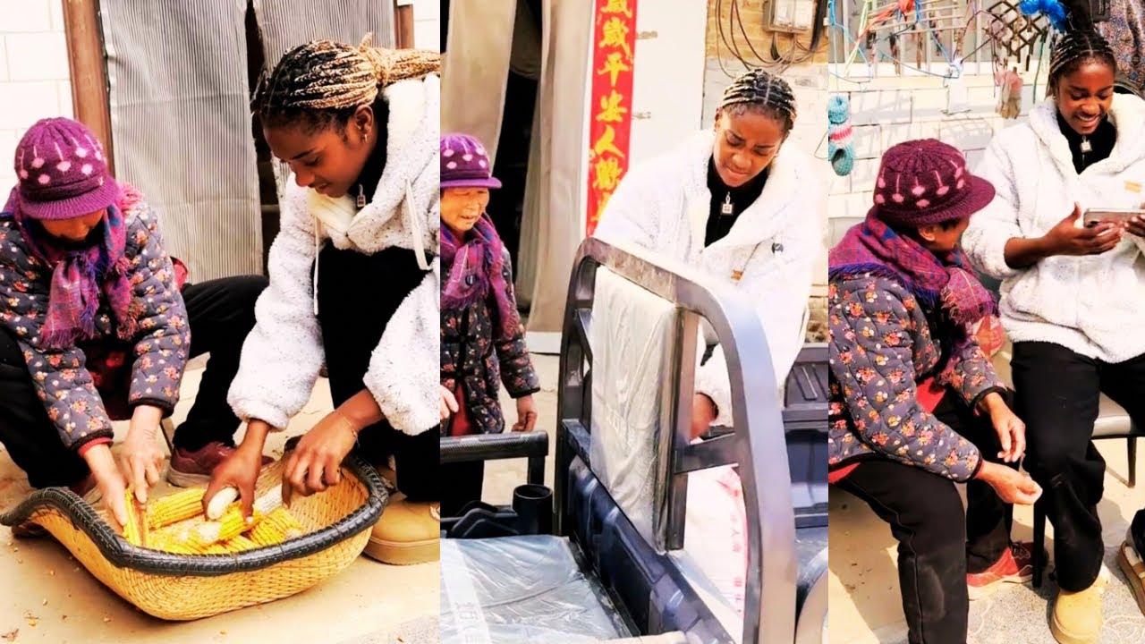 Ангина и ее свекровь вместе пекут паровые булочки.