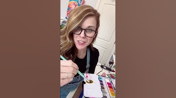 Watercolor donut tutorial #watercolor #learnwatercolor